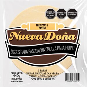 Discos para pascualina masa criolla para horno